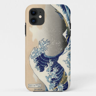 Funda Para iPhone 11 Vintage de PixDezines, Gran Ola, Hokusai 葛 飾 北 斎 の
