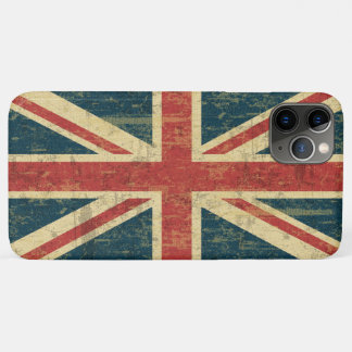 Funda Para iPhone 11 Pro Max Vintage de Union Jack apenado