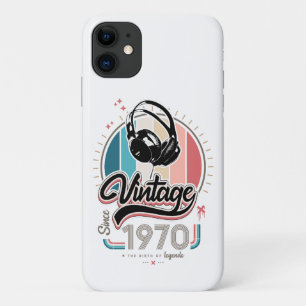 Funda Para iPhone 11 Vintage desde audífonos de 1970