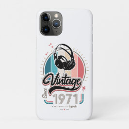 Funda Para iPhone 11 Pro Vintage desde audífonos de 1971