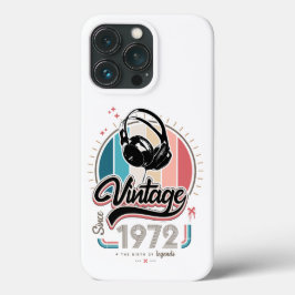 Funda Para iPhone 13 Pro Vintage desde audífonos de 1972