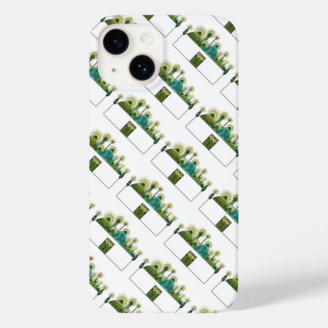 Funda De Case-Mate Para iPhone Vintage El mago de Oz, La Ciudad Esmeralda (Reverso )