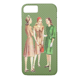 Funda Para iPhone 8/7 Vintage Fashion V3 de los años 40