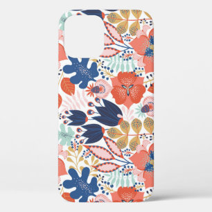 Funda Para iPhone 12 Vintage floral brillante: estilo escandinavo.