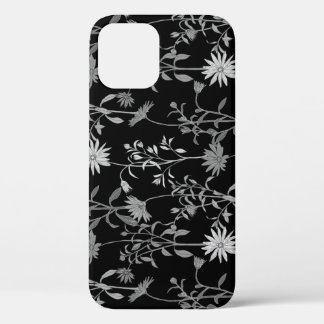 Funda Para iPhone 12 Vintage floral: fondo de invitación sin fisuras.