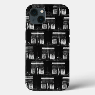 Funda Para iPhone 13 Vintage France Paris Triumphal arch Funda-Mate iPh