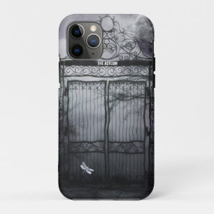 Funda Para iPhone 11 Pro Vintage Gates de Gótico y Luna Llena
