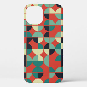 Funda Para iPhone 12 Vintage geométrico, patrón sin foco.