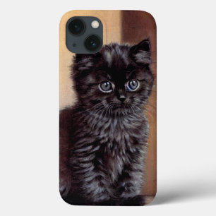 Funda Para iPhone 13 Vintage Halloween Black Kitten Ilustracion