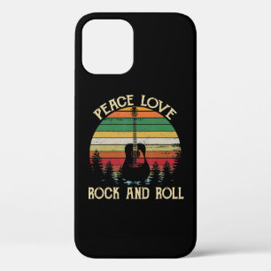 Funda Para iPhone 12 Pro Vintage Hippie Van Flower Bus Peace Love