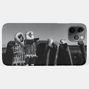 Funda Para iPhone 11 Pro Max Vintage iglú de césped ártico esquimal vestido de