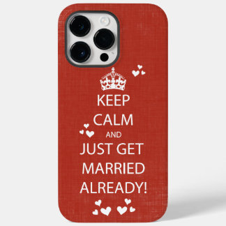 Funda Para iPhone 14 Pro Max De Case-Mate Vintage MANTENGA LA CALMA DE CASARSE