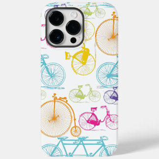 Funda Para iPhone 14 Pro Max De Case-Mate Vintage Moderno Bicicleta Color brillante Patrón d