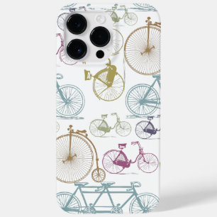 Funda Para iPhone 14 Pro Max De Case-Mate Vintage Moderno Bicicleta Color brillante Patrón d