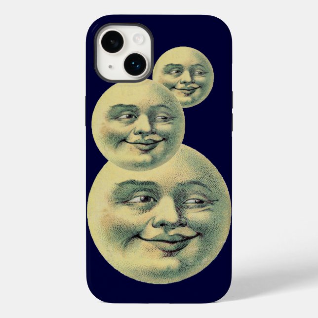 Funda De Case-Mate Para iPhone Vintage Moon (Reverso )
