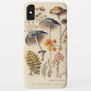 Funda Para iPhone XS Max Vintage Naturalist Mushroom