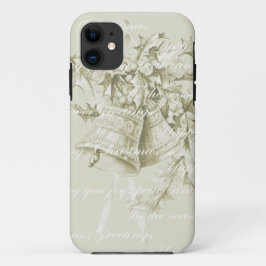 Funda Para iPhone 11 Vintage navidad campanas neutras