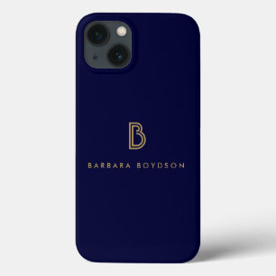 TITLE_SEO2 VINTAGE ORO MODERNO Y NAVY LOGO MONOGRAM INICIAL