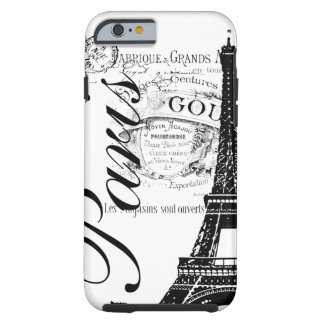 Funda Resistente Para iPhone 6 Vintage París y torre Eiffel