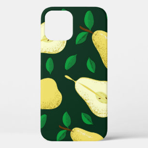 Funda Para iPhone 12 Vintage Pear Botánico: Verde claro