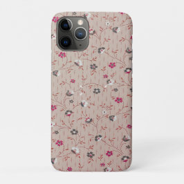 Funda Para iPhone 11 Pro Vintage Pink Floral Vine Small Ditsy Seamless 