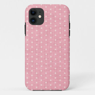 Funda Para iPhone 11 Vintage Polka dot fabric texture pattern