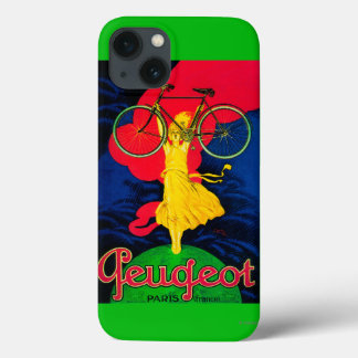 Funda Para iPhone 13 Vintage PosterEurope de la bicicleta de Peugeot