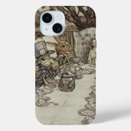 Funda Para iPhone 15 Vintage Rackham Mad Tea Fiesta Alice en el país de