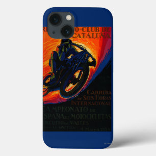 Funda Para iPhone 13 Vintage real PosterEurope del club de Moto