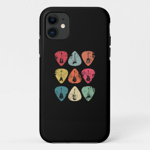 Funda Para iPhone 11 Vintage retro a la púa de guitarra para los guitar