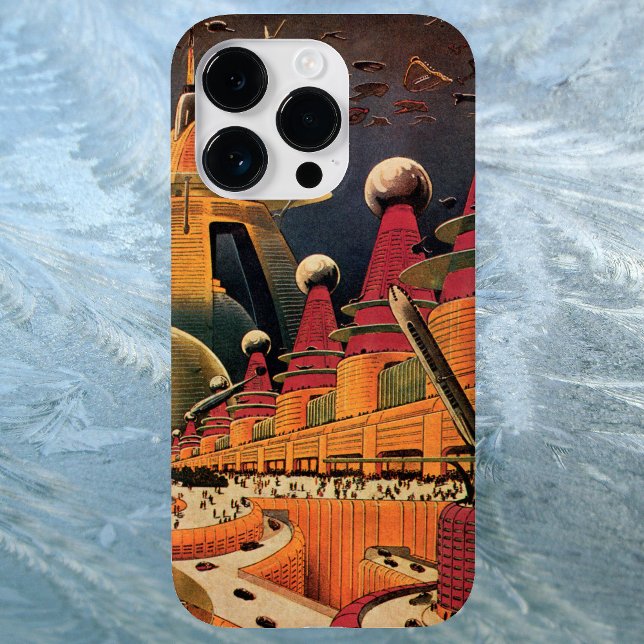 Funda De Case-Mate Para iPhone Vintage Science Ficción Futurista City Volador Aut (Subido por el creador)