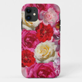 Funda Para iPhone 11 Vintage Shabby Chic Vibrant Country Rosas