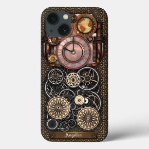 Funda Para iPhone 13 Vintage Steampunk Timepiece Redux #2
