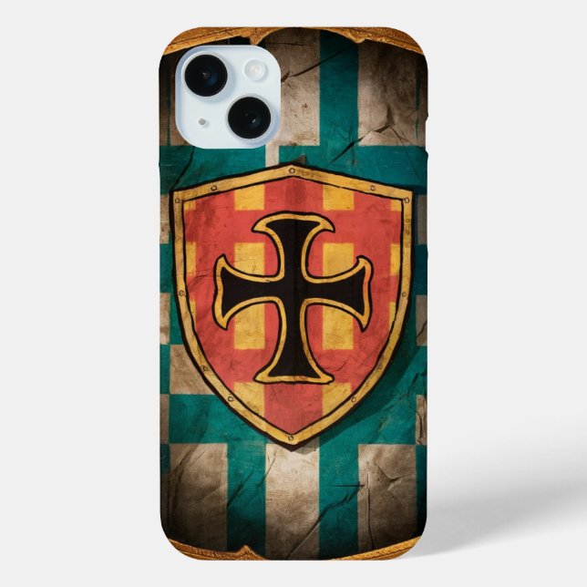 Funda De Case-Mate Para iPhone Vintage Templar (Reverso )