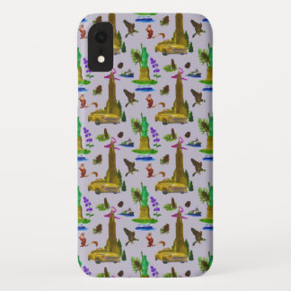 Funda Para iPhone XR Vintage Travel Skyline New York Liberty Otoño