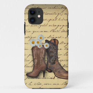 Funda Para iPhone 11 Vintage Western Cowboy Boots romántico iphone5fund