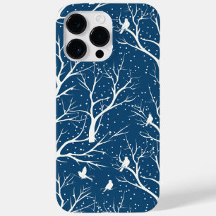 Funda Para iPhone 14 Pro Max De Case-Mate Vintage Winter Sky White Birds Snowflakes