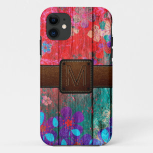 title_seo2 Vintage Wood Brown Leather Look #2