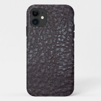 Funda Para iPhone 11 Vintage Worn Textured Black Leather Funda-Mate iPh