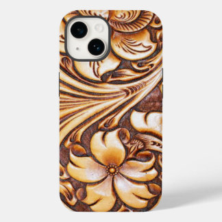 Funda Para iPhone 14 De Case-Mate vintageCountry Tooled Leather western iphone5 fund