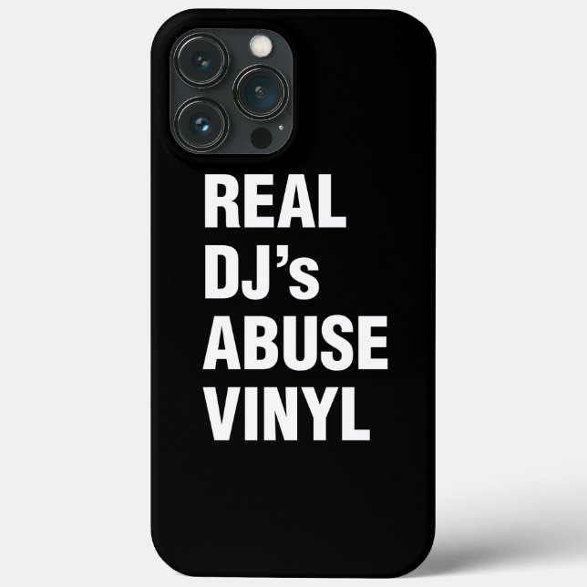 FUNDA DE Case-Mate PARA iPhone VINYL DE ABUSO DE DJ REAL (Reverso )