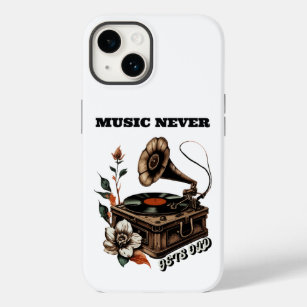 Funda Para iPhone 14 De Case-Mate Vinyl nostálgico, la música nunca se hace vieja