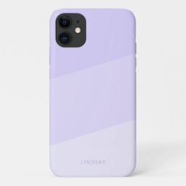 Funda Para iPhone 11 Violeta de degradado geométrico moderno