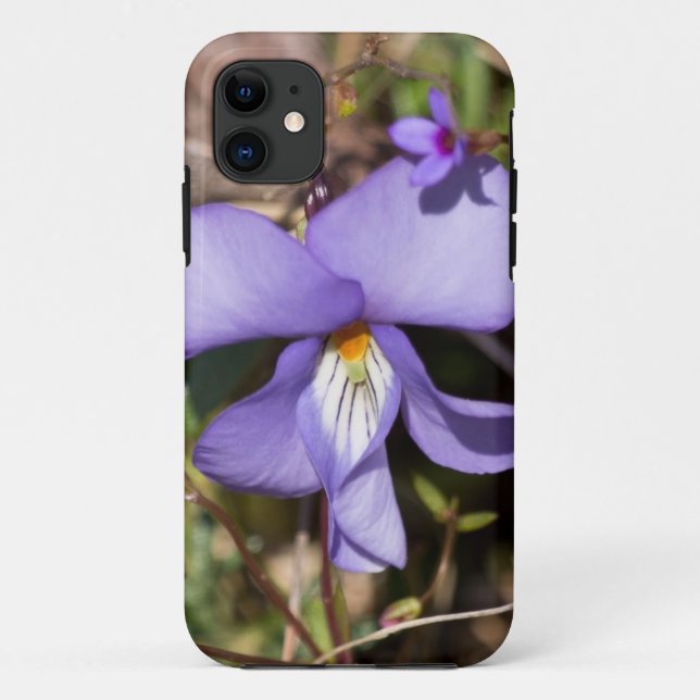 Funda De Case-Mate Para iPhone Violeta de pie de pájaro con azulejos (Reverso)
