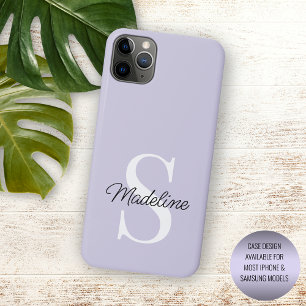 Funda Para iPhone 11 Pro Max Violeta Lavanda Púrpura Personalizada de Color Pas