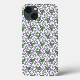 Violetas malvas en Funda de maletas para iPad blan