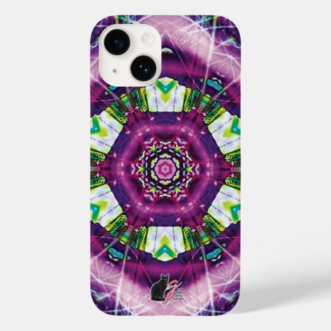 Funda De Case-Mate Para iPhone Violette Kaleidoscope (Reverso )