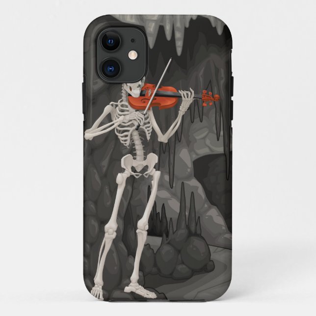 Funda De Case-Mate Para iPhone violin skeleton (Reverso)