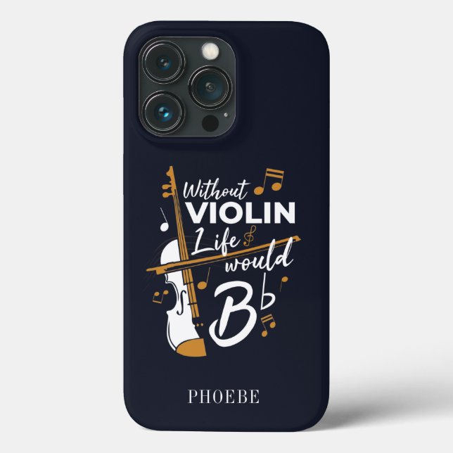 Funda De Case-Mate Para iPhone Violinista Sin Violín La Vida Sería Plana (Reverso )