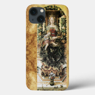 Funda Para iPhone 13 VIRGEN CON NIÑO , Pergamino